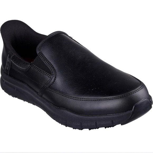 Skechers Men\'s Nampa Broxtin Hands Free Slip-ins Sr Food Service Shoe Size 9,5 main image 4